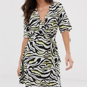 ASOS Influence Tall wrap mini dress NWT